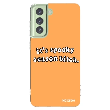 Picasee husă transparentă din silicon pentru Samsung Galaxy S21 FE 5G - Spooky season