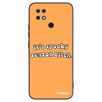 Picasee husă neagră din silicon pentru Xiaomi Redmi 10C - Spooky season