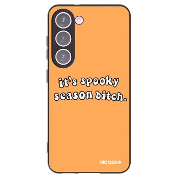 Picasee husă neagră din silicon pentru Samsung Galaxy S23 5G - Spooky season