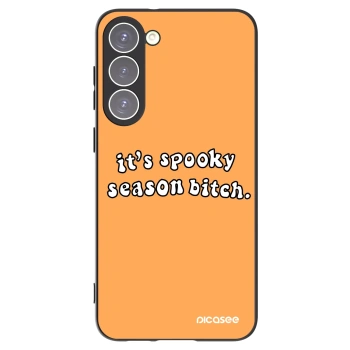 Picasee husă neagră din silicon pentru Samsung Galaxy S23+ 5G - Spooky season