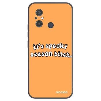 Picasee husă neagră din silicon pentru Xiaomi Redmi 12C - Spooky season