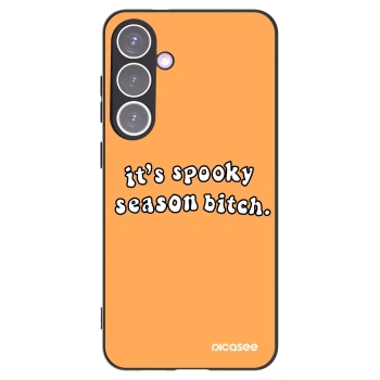 Picasee husă neagră din silicon pentru Samsung Galaxy S24+ S926B 5G - Spooky season