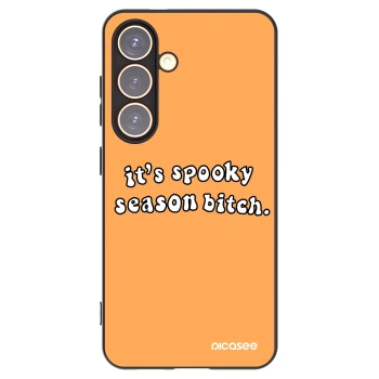 Picasee husă neagră din silicon pentru Samsung Galaxy S24 S921B 5G - Spooky season