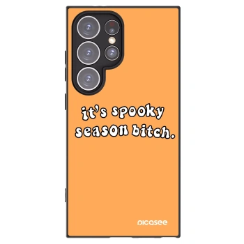 Picasee husă neagră din silicon pentru Samsung Galaxy S24 Ultra S928B 5G - Spooky season