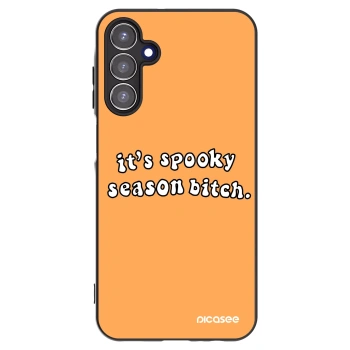 Picasee husă neagră din silicon pentru Samsung Galaxy A15 A155F 4G - Spooky season
