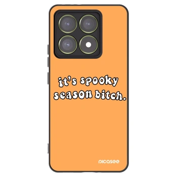 Picasee husă neagră din silicon pentru Xiaomi 14T - Spooky season