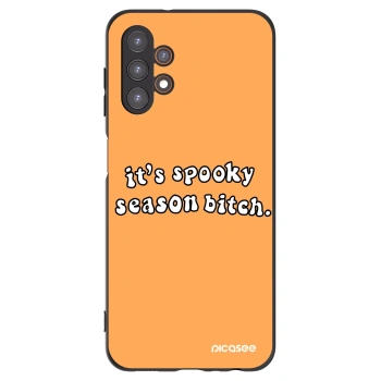 Picasee husă neagră din silicon pentru Samsung Galaxy A13 5G - Spooky season