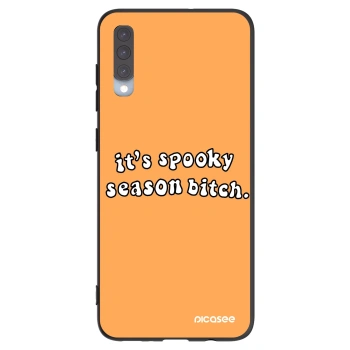 Picasee husă neagră din silicon pentru Samsung Galaxy A70 A705F - Spooky season