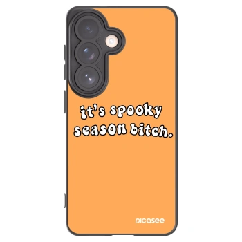 Picasee husă neagră din silicon pentru Samsung Galaxy S26 - Spooky season
