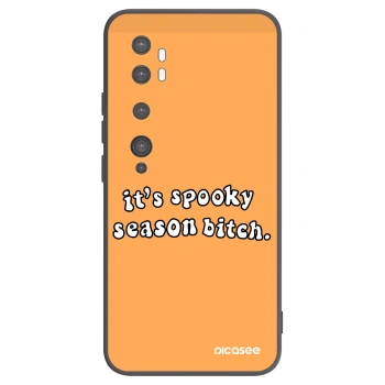 Picasee husă neagră din silicon pentru Xiaomi Mi Note 10 (Pro) - Spooky season