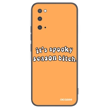 Picasee husă neagră din silicon pentru Samsung Galaxy S20 G980F - Spooky season