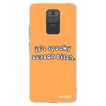 Picasee husă neagră din silicon pentru Xiaomi Redmi Note 9 - Spooky season