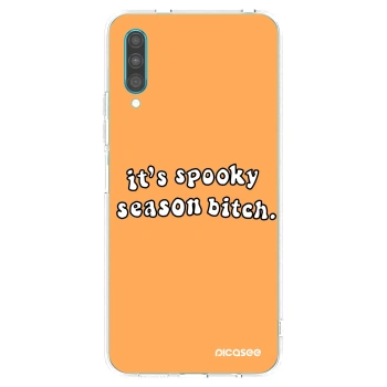 Picasee husă transparentă din silicon pentru Samsung Galaxy A30s A307F - Spooky season