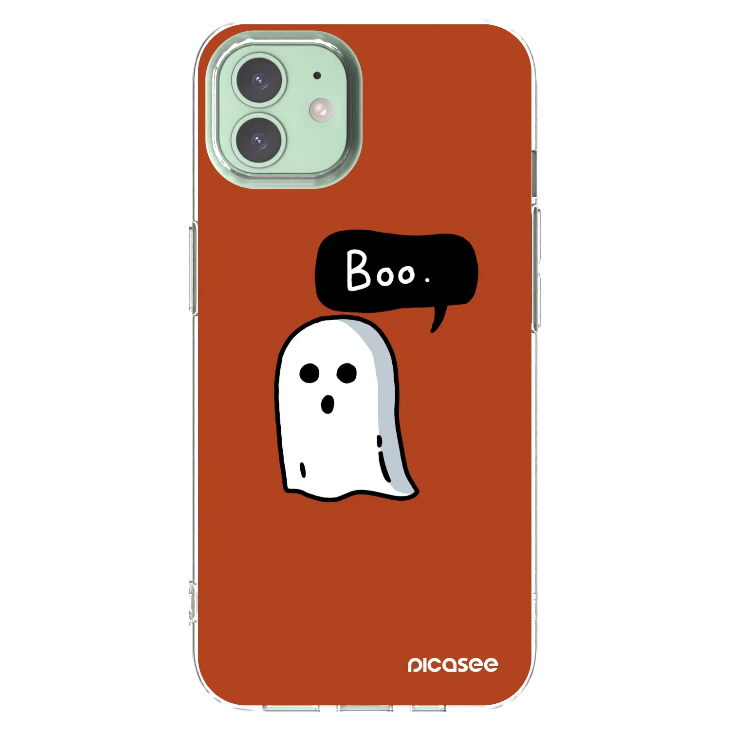 Picasee husă transparentă din silicon pentru Apple iPhone 12 - Boo