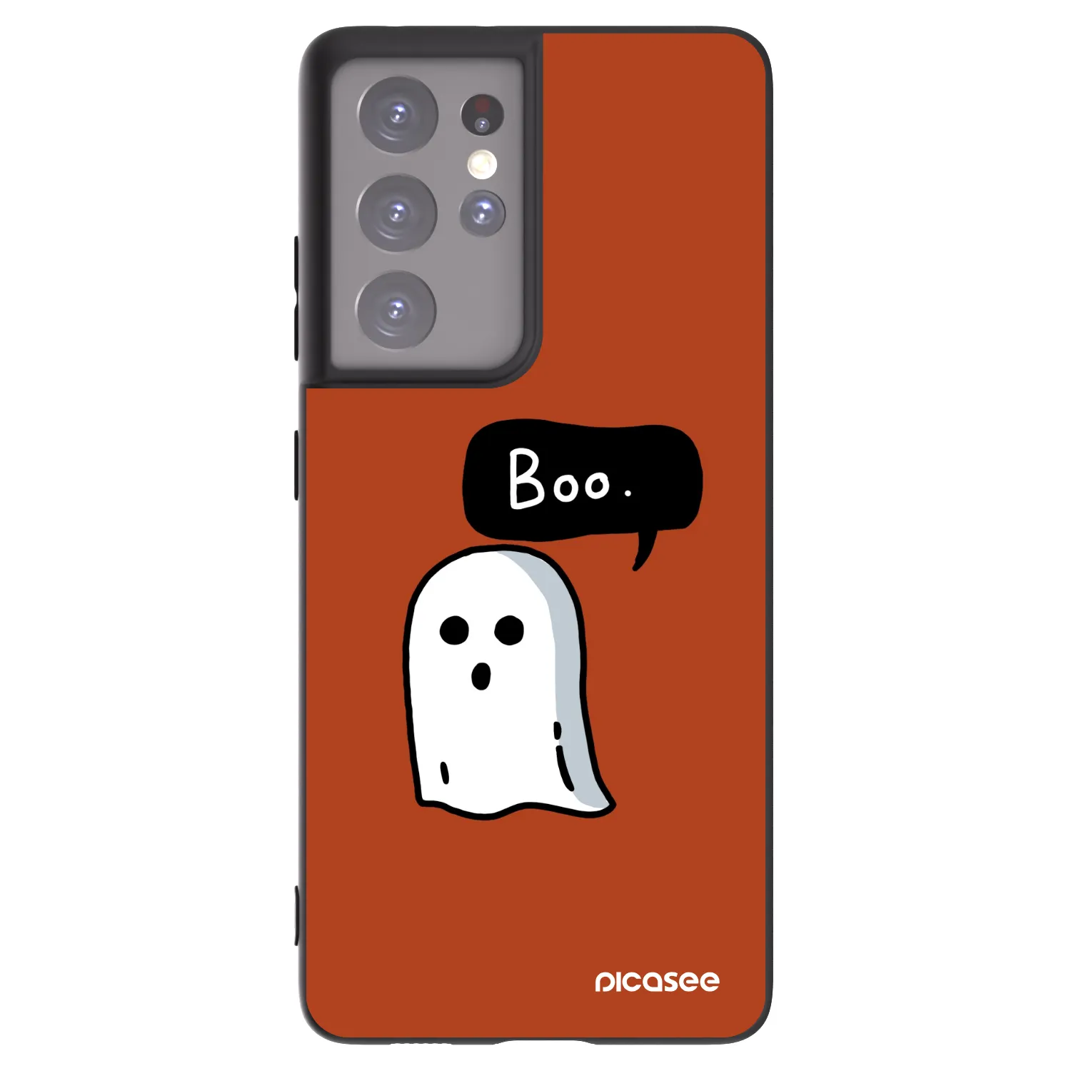 Picasee husă neagră din silicon pentru Samsung Galaxy S21 Ultra 5G G998B - Boo