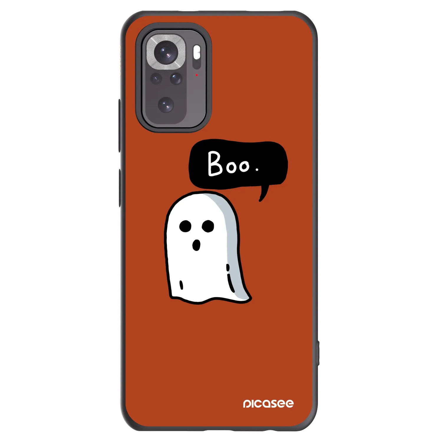 Picasee husă neagră din silicon pentru Xiaomi Redmi Note 10 - Boo