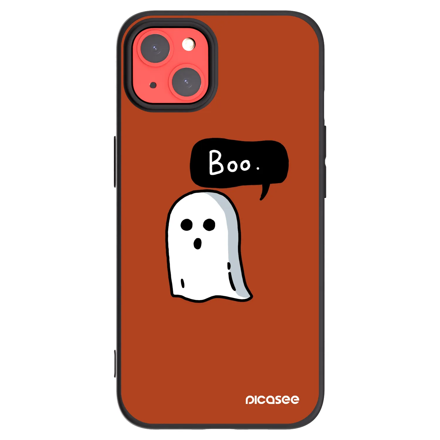Picasee husă neagră din silicon pentru Apple iPhone 13 - Boo