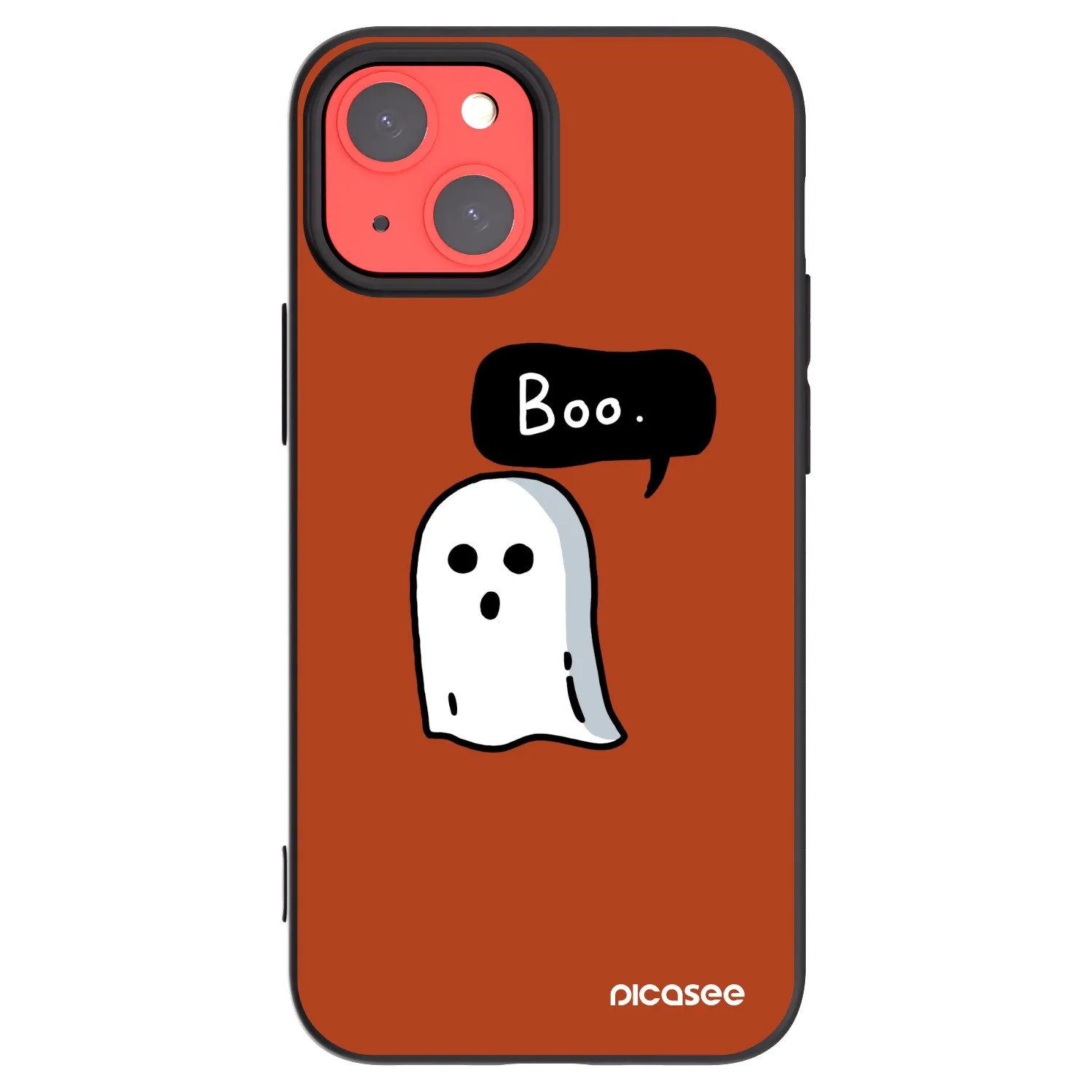 Picasee husă neagră din silicon pentru Apple iPhone 13 mini - Boo