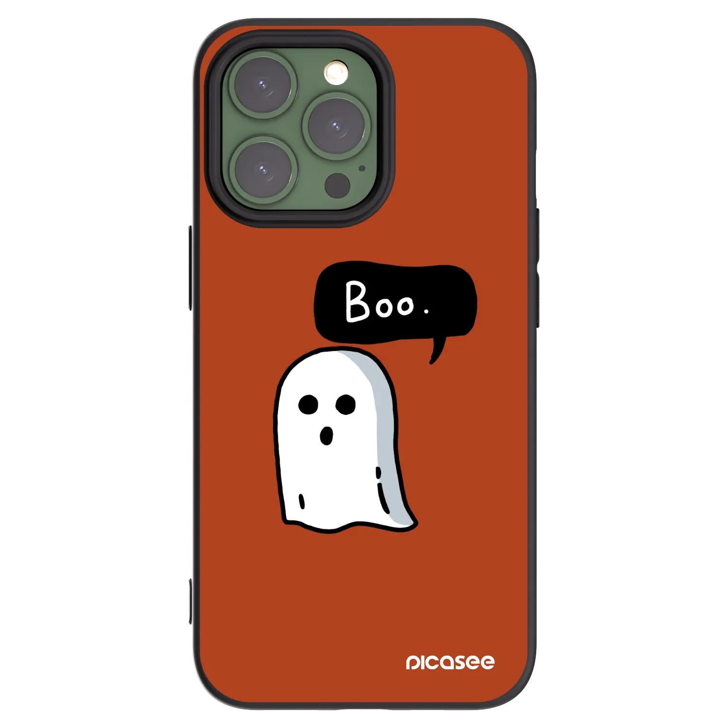 Picasee husă neagră din silicon pentru Apple iPhone 13 Pro - Boo