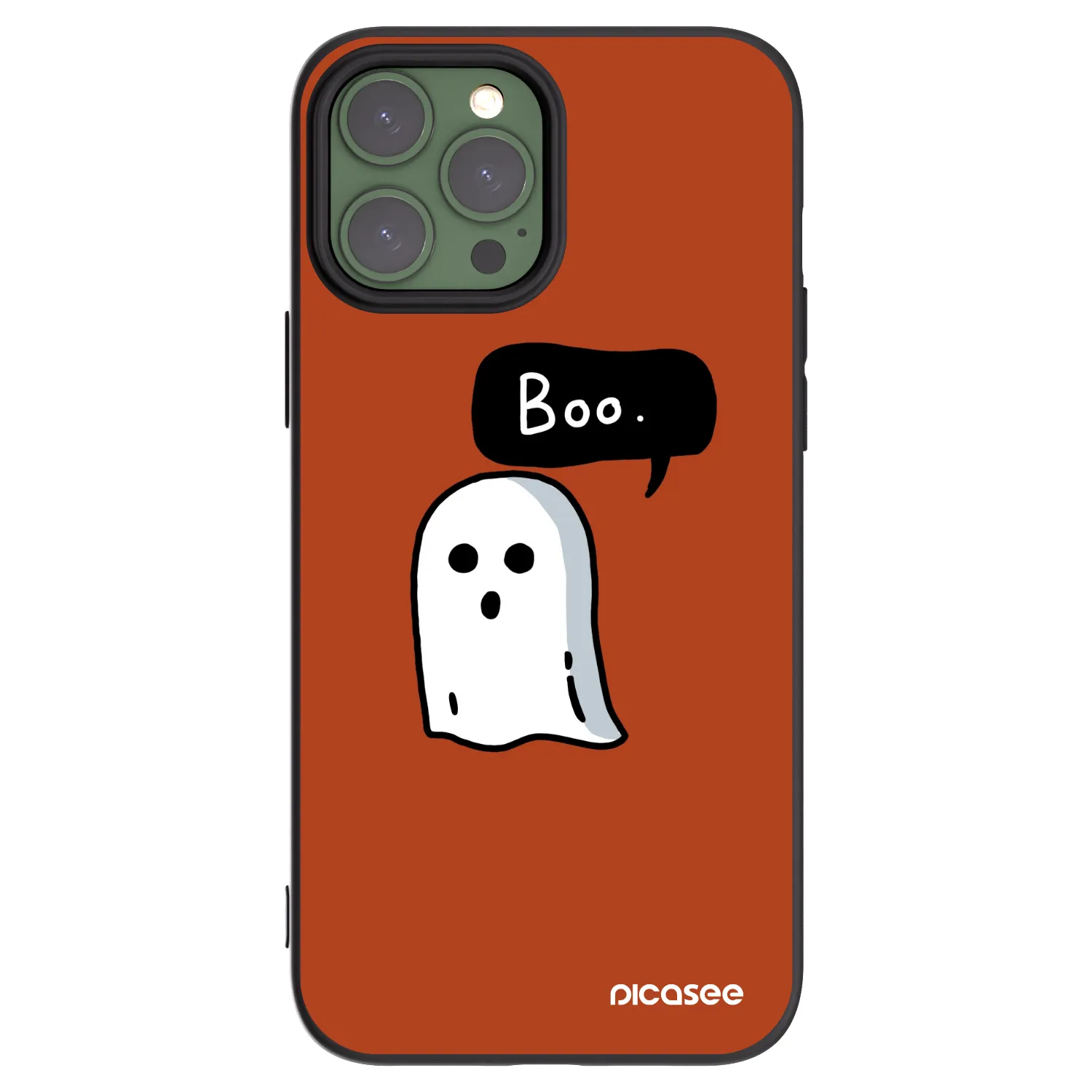 Picasee husă neagră din silicon pentru Apple iPhone 13 Pro Max - Boo