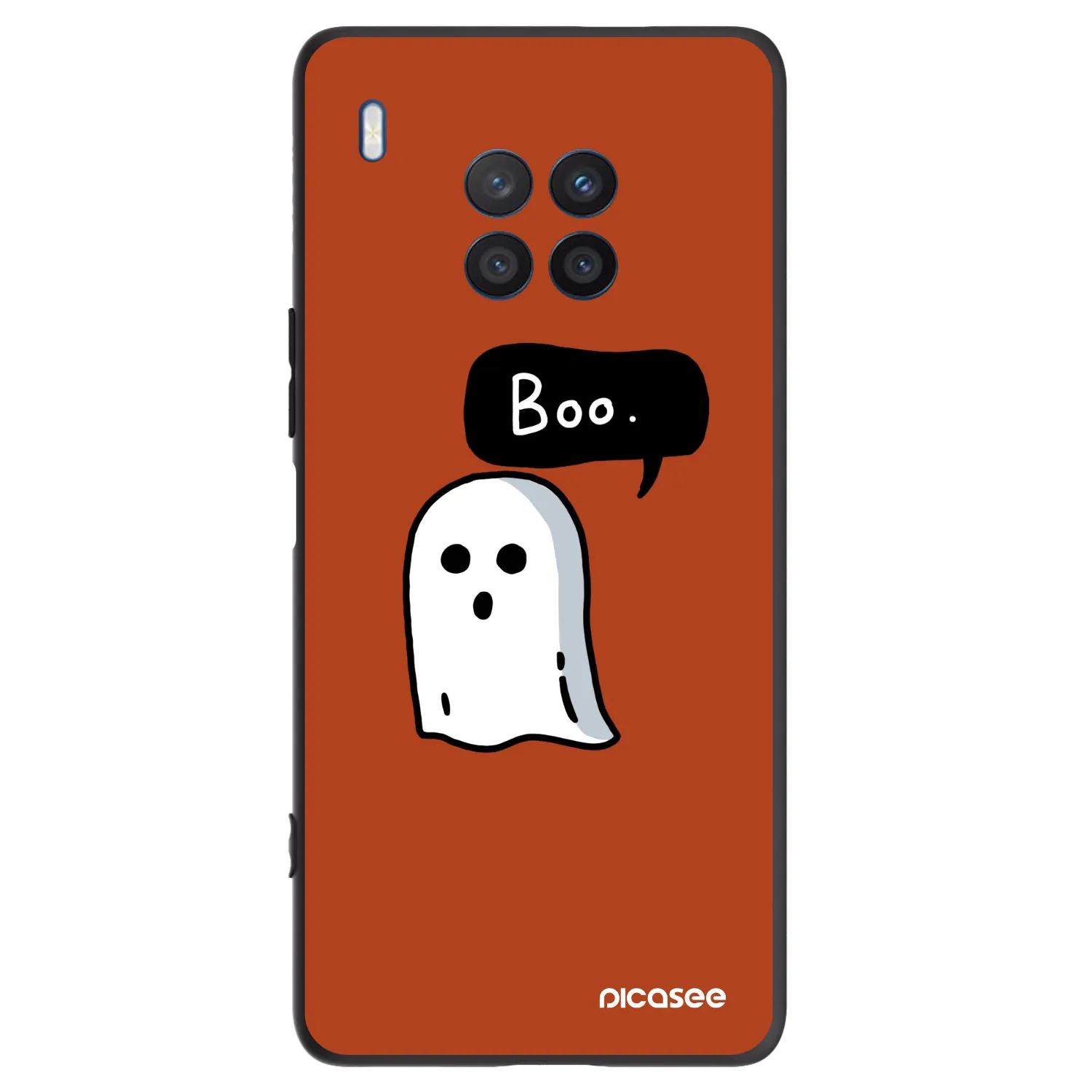 Picasee husă neagră din silicon pentru Honor 50 Lite - Boo