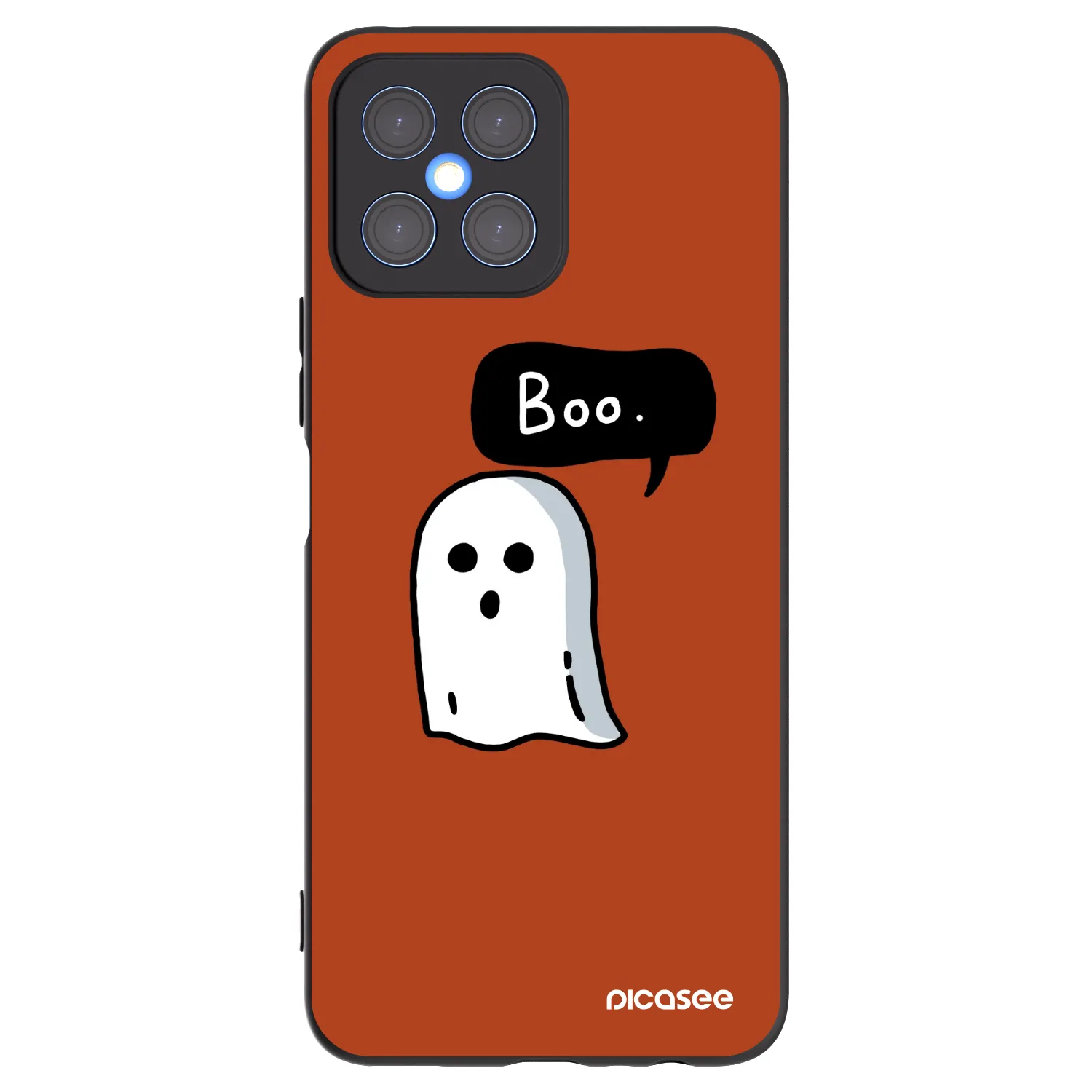 Picasee husă neagră din silicon pentru Honor X8 4G - Boo