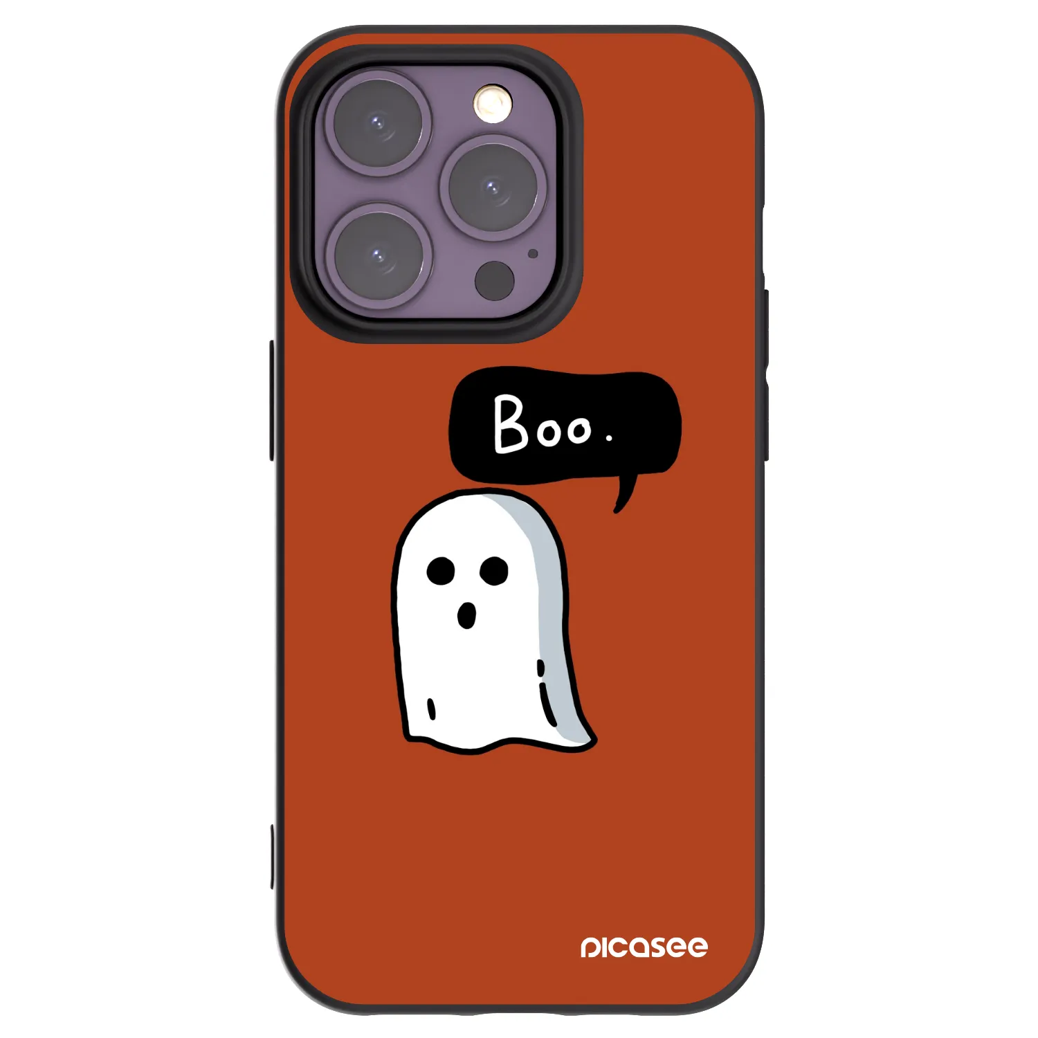 Picasee husă neagră din silicon pentru Apple iPhone 14 Pro - Boo