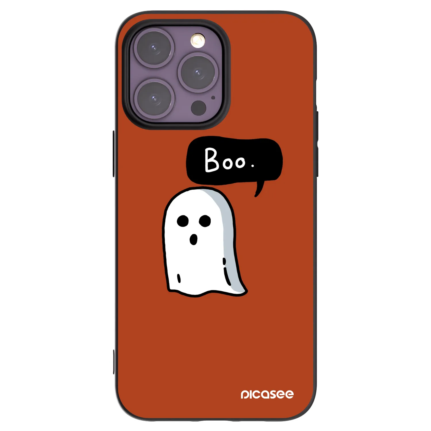 Picasee husă neagră din silicon pentru Apple iPhone 14 Pro Max - Boo