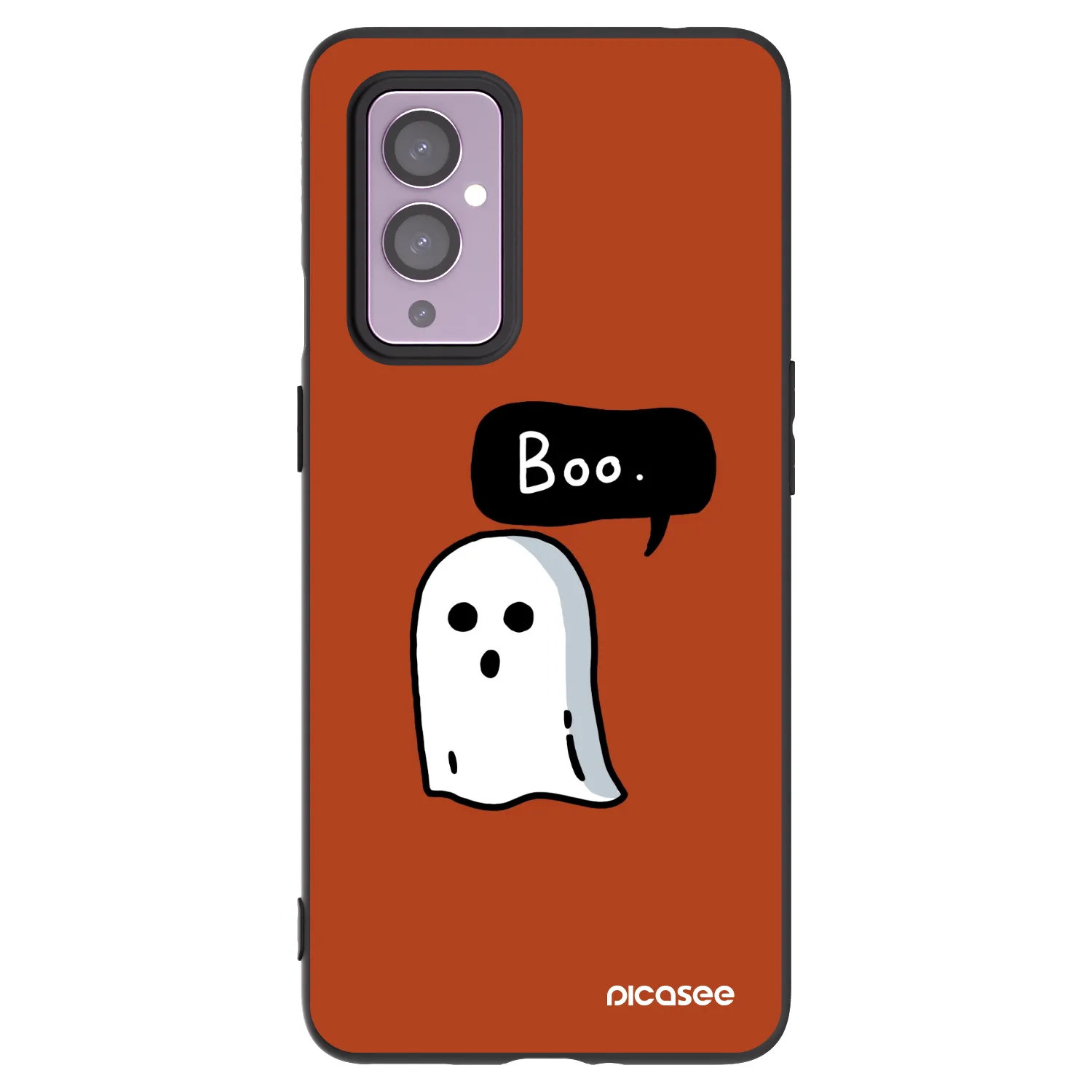 Picasee husă neagră din silicon pentru OnePlus 9 - Boo