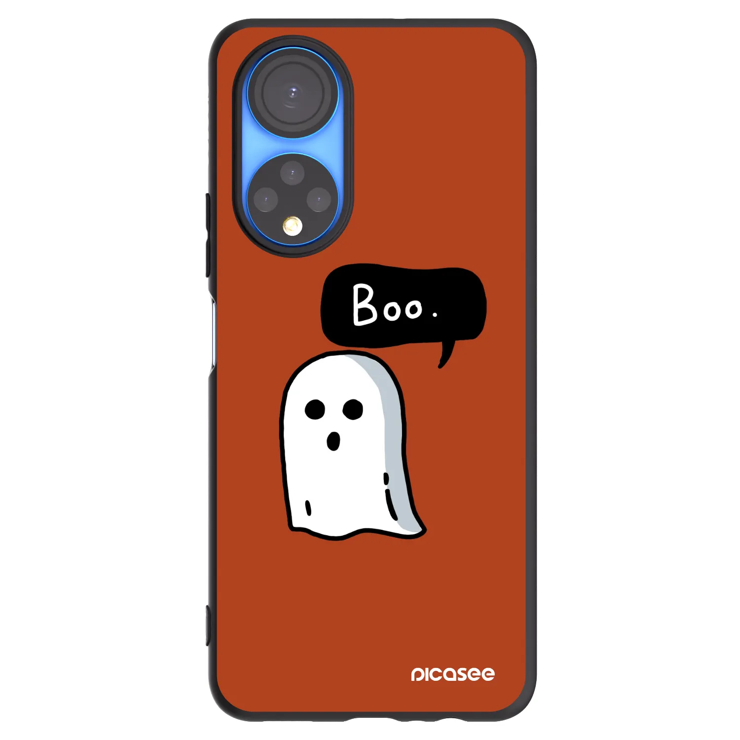 Picasee husă neagră din silicon pentru Honor X7 - Boo