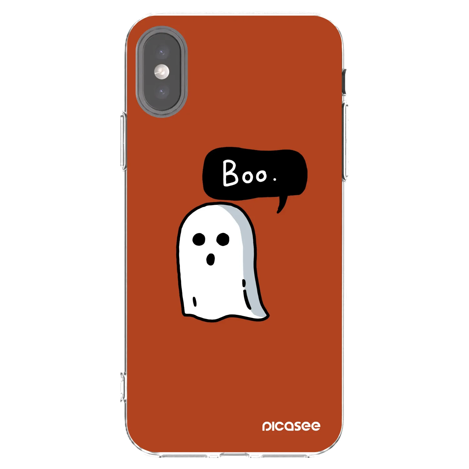 Picasee husă transparentă din silicon pentru Apple iPhone X/XS - Boo