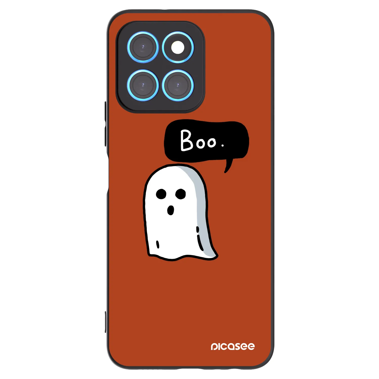 Picasee husă neagră din silicon pentru Honor X6 - Boo