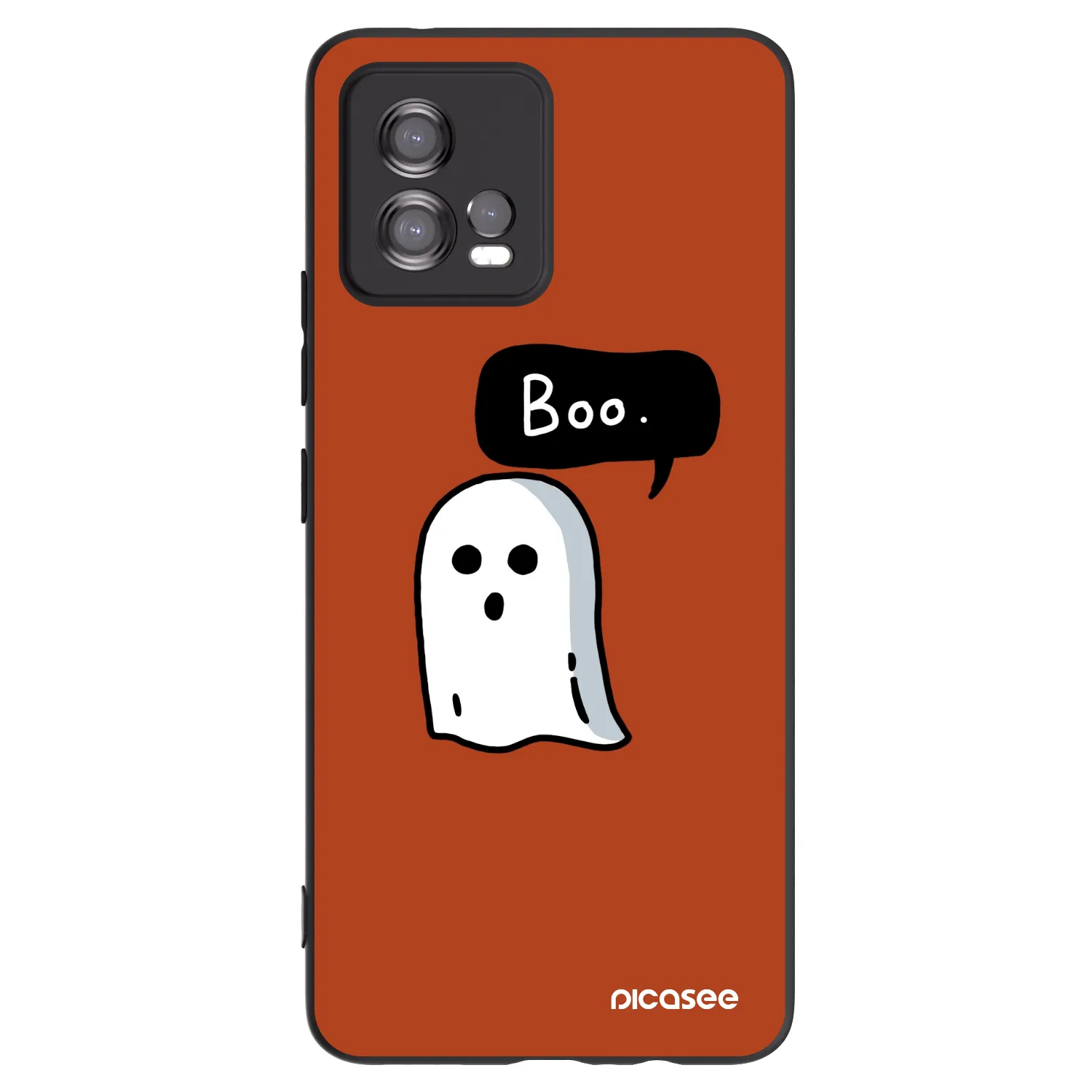 Picasee husă neagră din silicon pentru Motorola Moto G72 - Boo