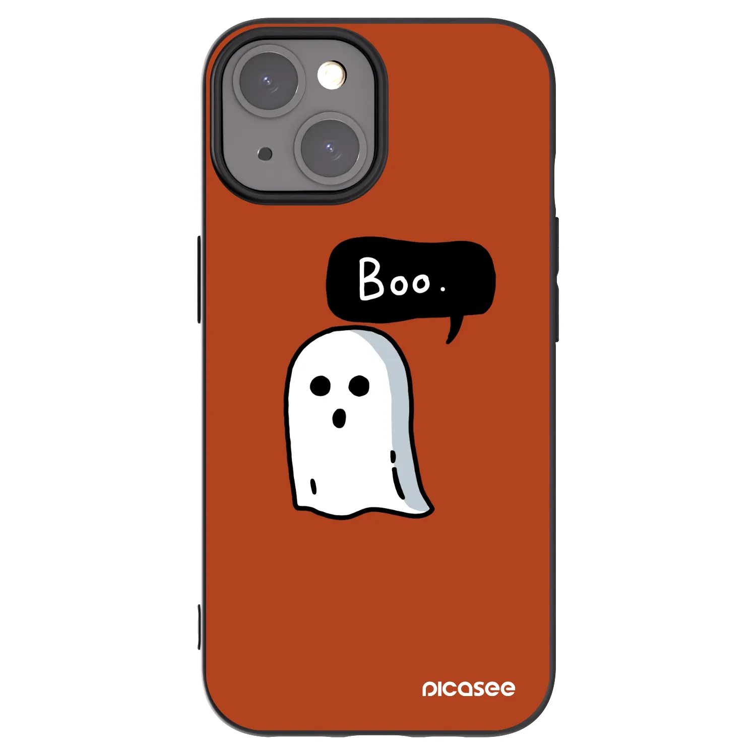 Picasee husă neagră din silicon pentru Apple iPhone 15 - Boo