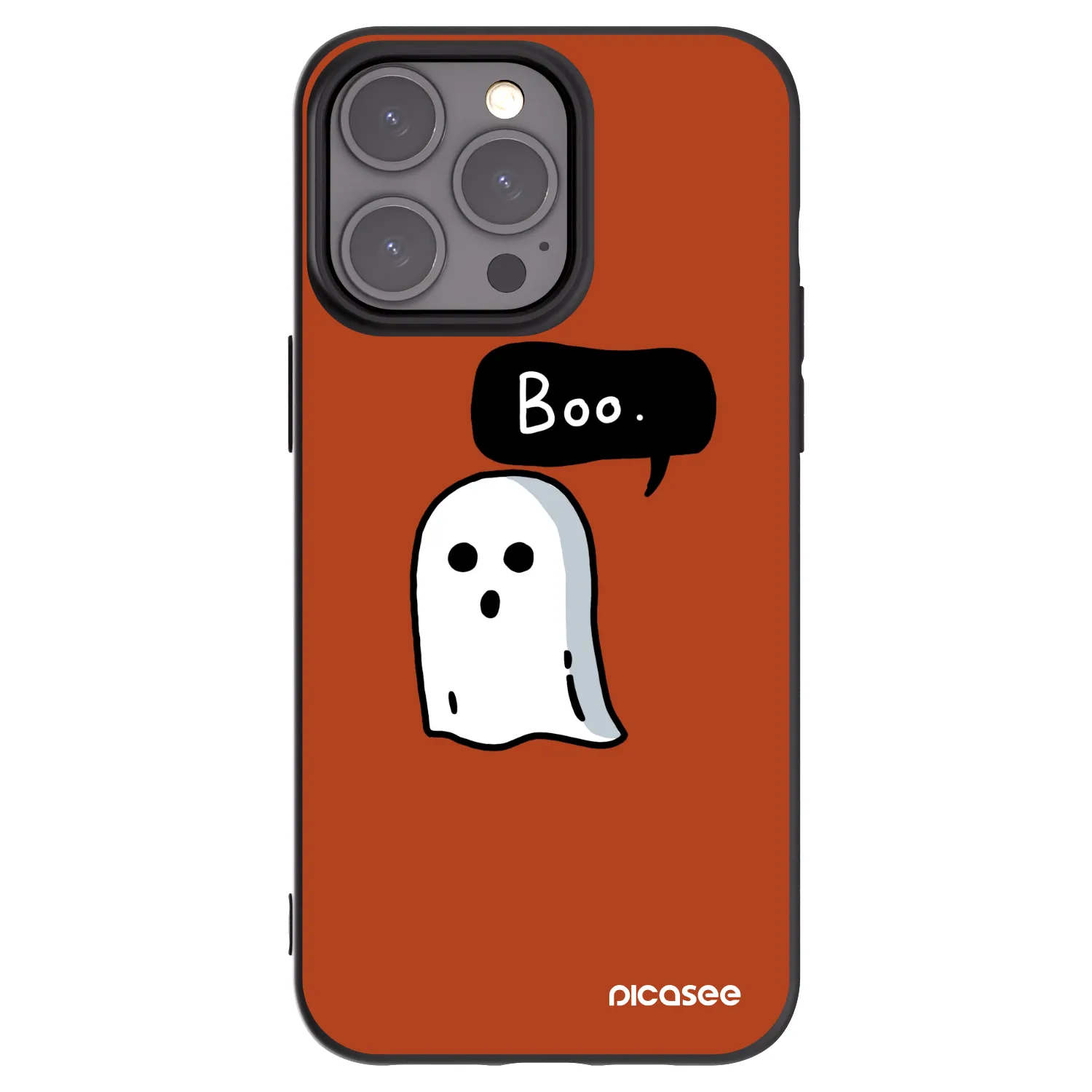 Picasee husă neagră din silicon pentru Apple iPhone 15 Pro Max - Boo