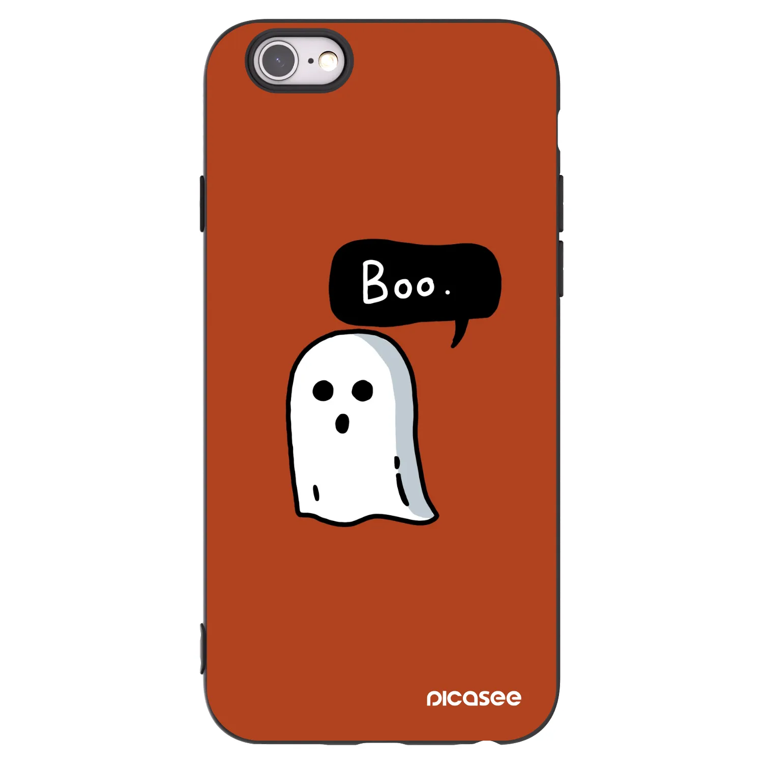 Picasee husă neagră din silicon pentru Apple iPhone 6/6S - Boo