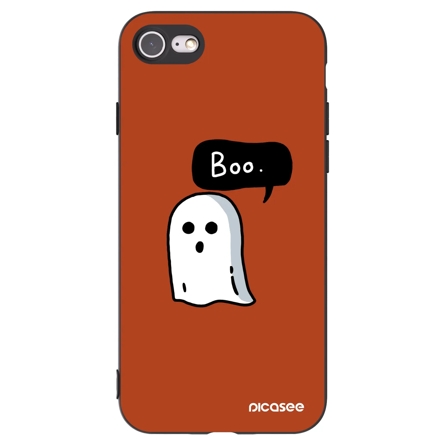 Picasee husă neagră din silicon pentru Apple iPhone 7 - Boo