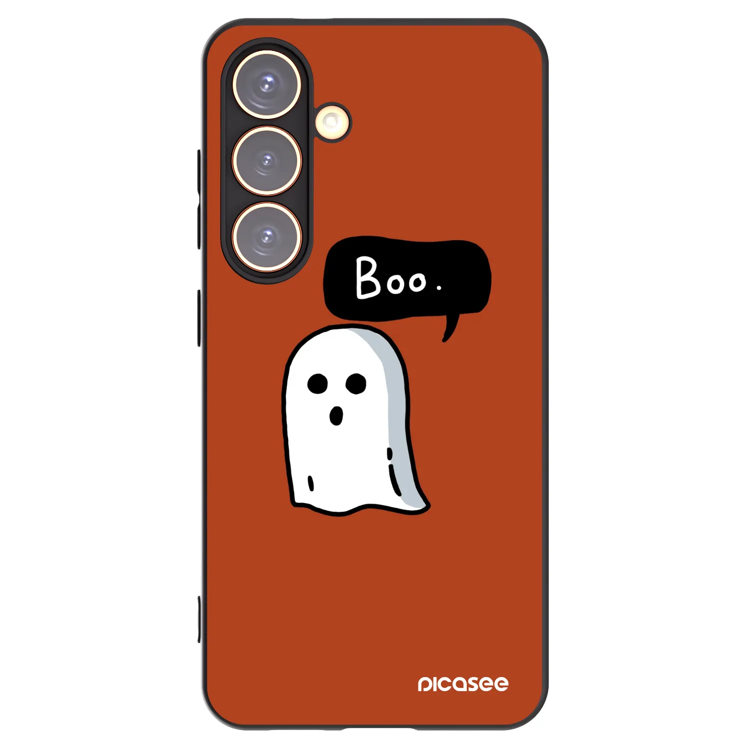 Picasee husă neagră din silicon pentru Samsung Galaxy S24 S921B 5G - Boo