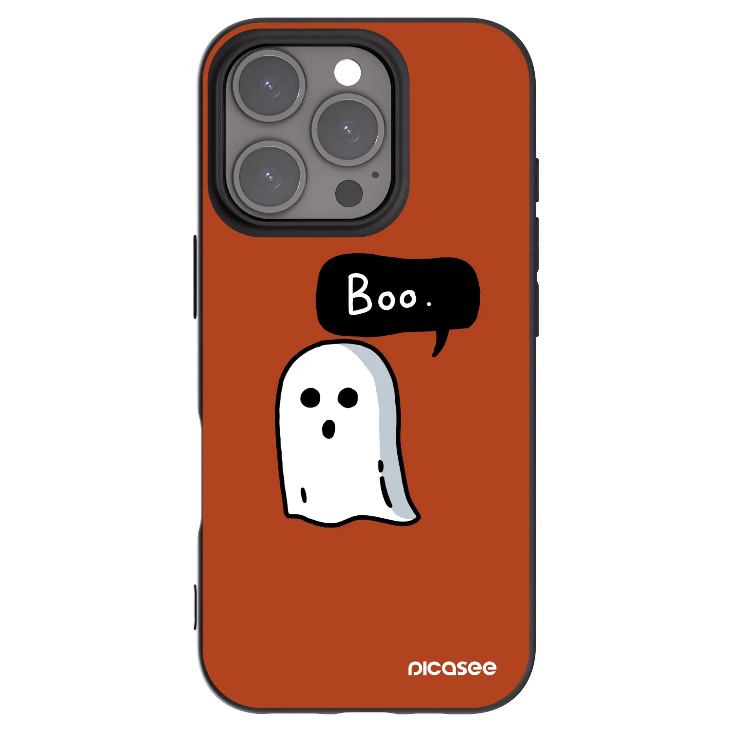 Picasee husă neagră din silicon pentru Apple iPhone 16 Pro - Boo