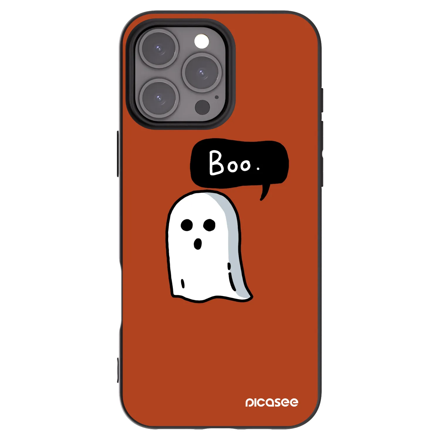 Picasee husă neagră din silicon pentru Apple iPhone 16 Pro Max - Boo