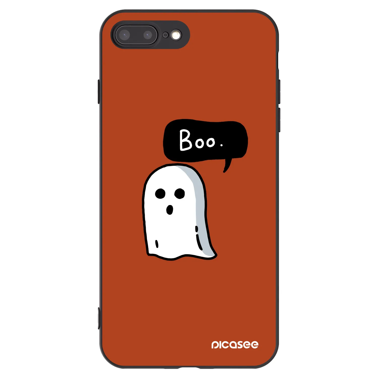 Picasee husă neagră din silicon pentru Apple iPhone 8 Plus - Boo