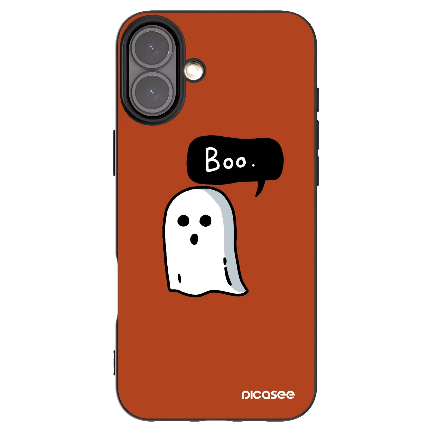 Picasee husă neagră din silicon pentru Apple iPhone 16 Plus - Boo