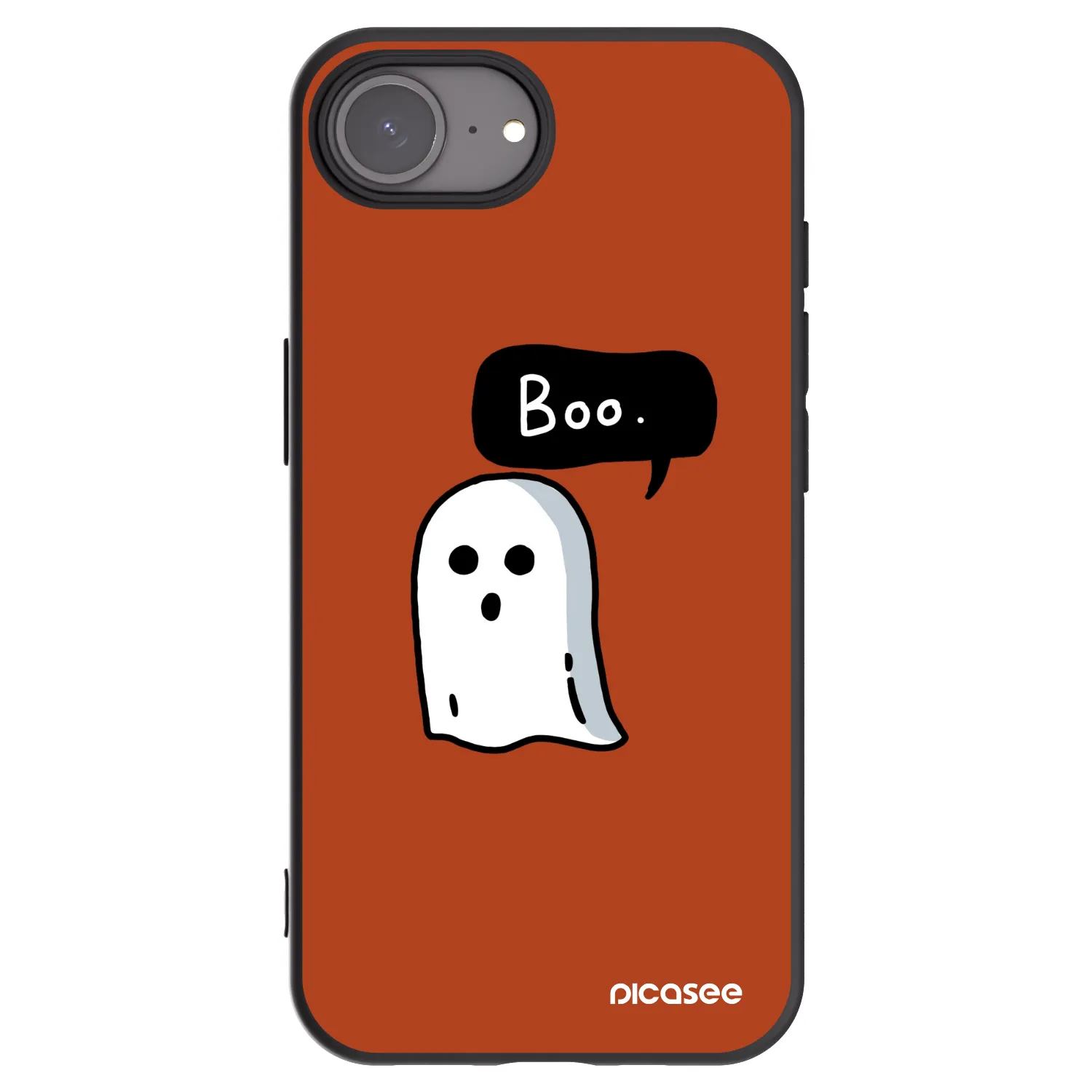 Picasee husă neagră din silicon pentru Apple iPhone 16e - Boo