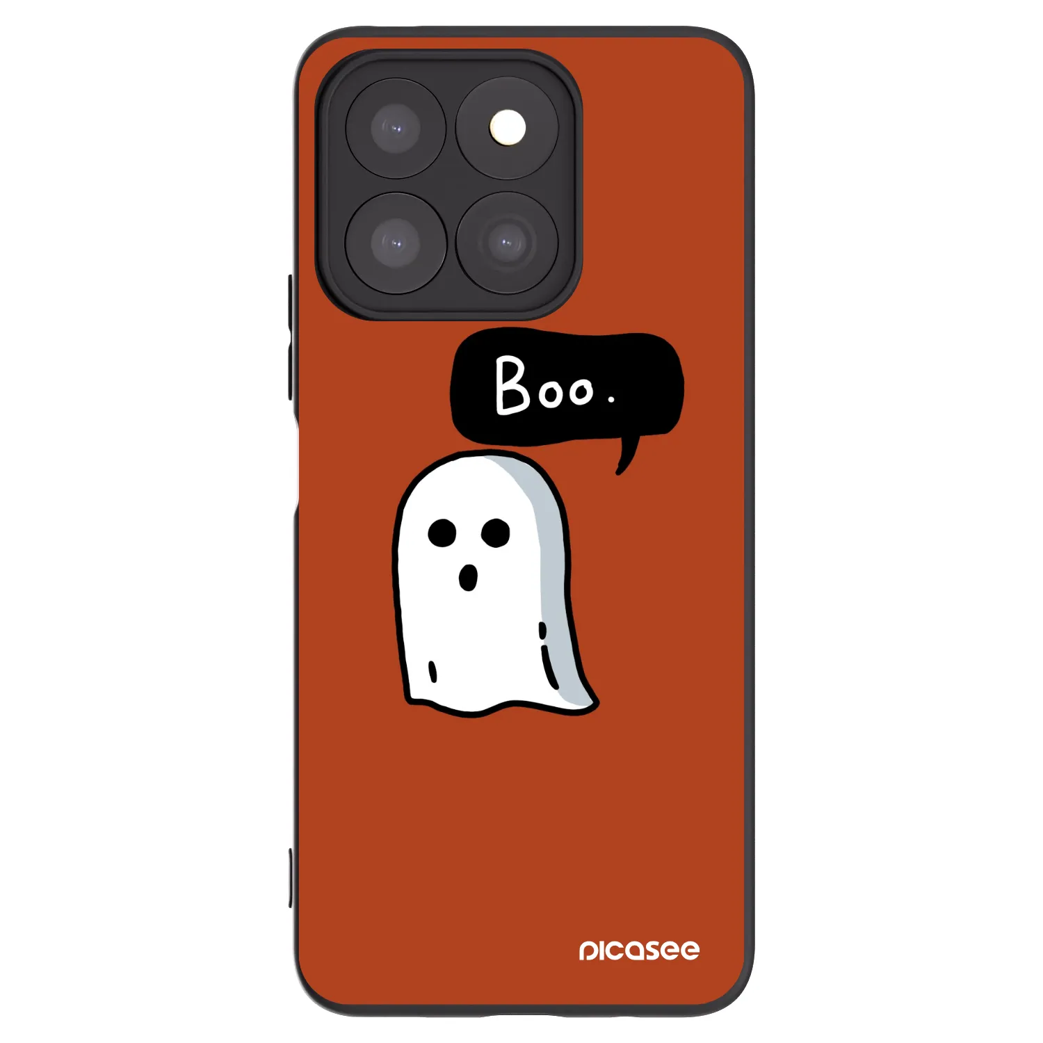 Picasee husă neagră din silicon pentru Honor X8c - Boo