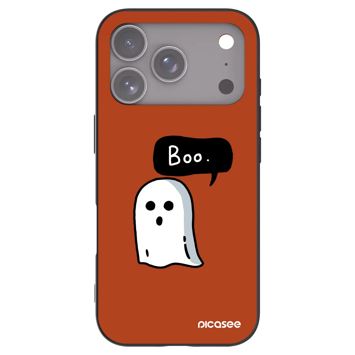 Picasee husă neagră din silicon pentru Apple iPhone 17 Pro - Boo