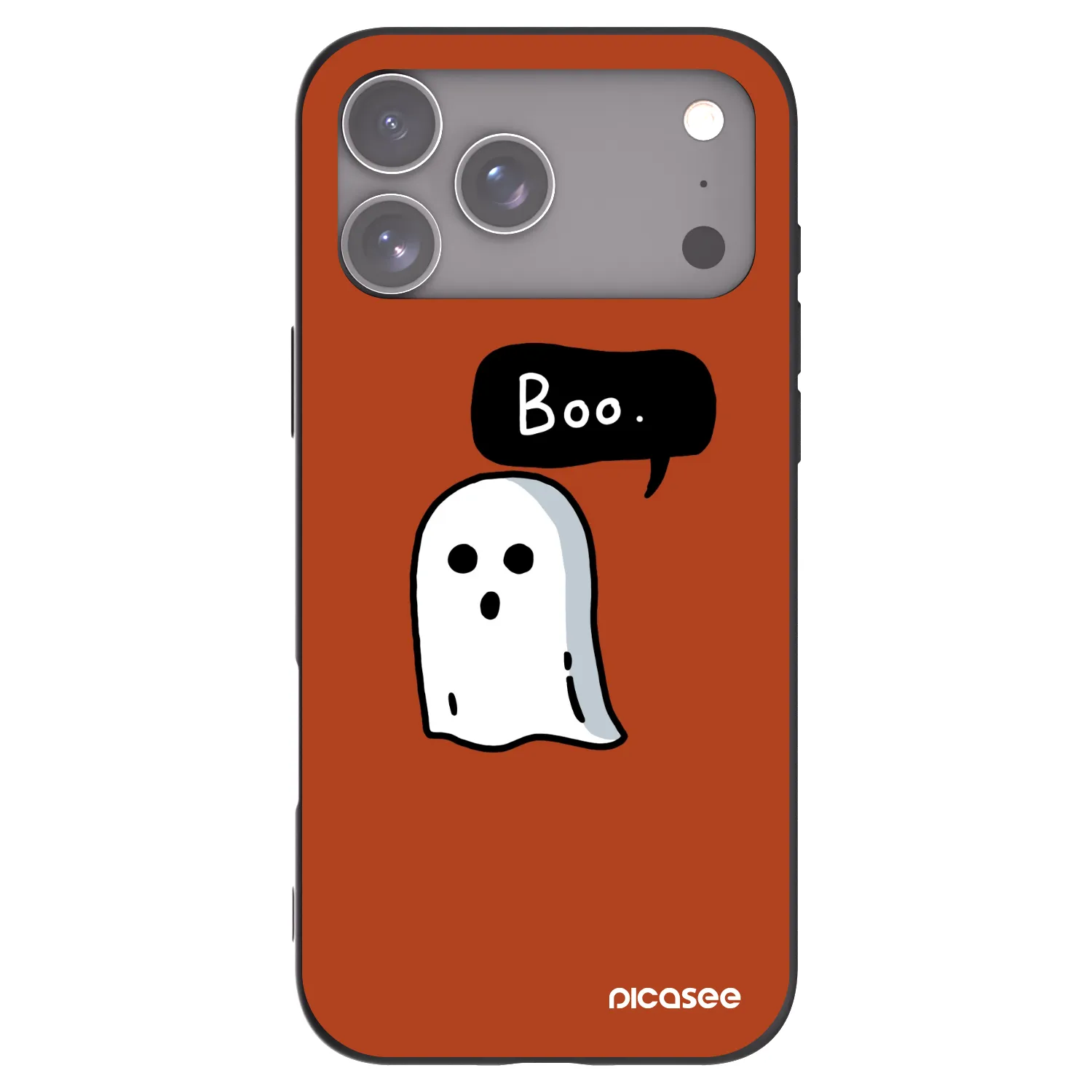 Picasee husă neagră din silicon pentru Apple iPhone 17 Pro Max - Boo