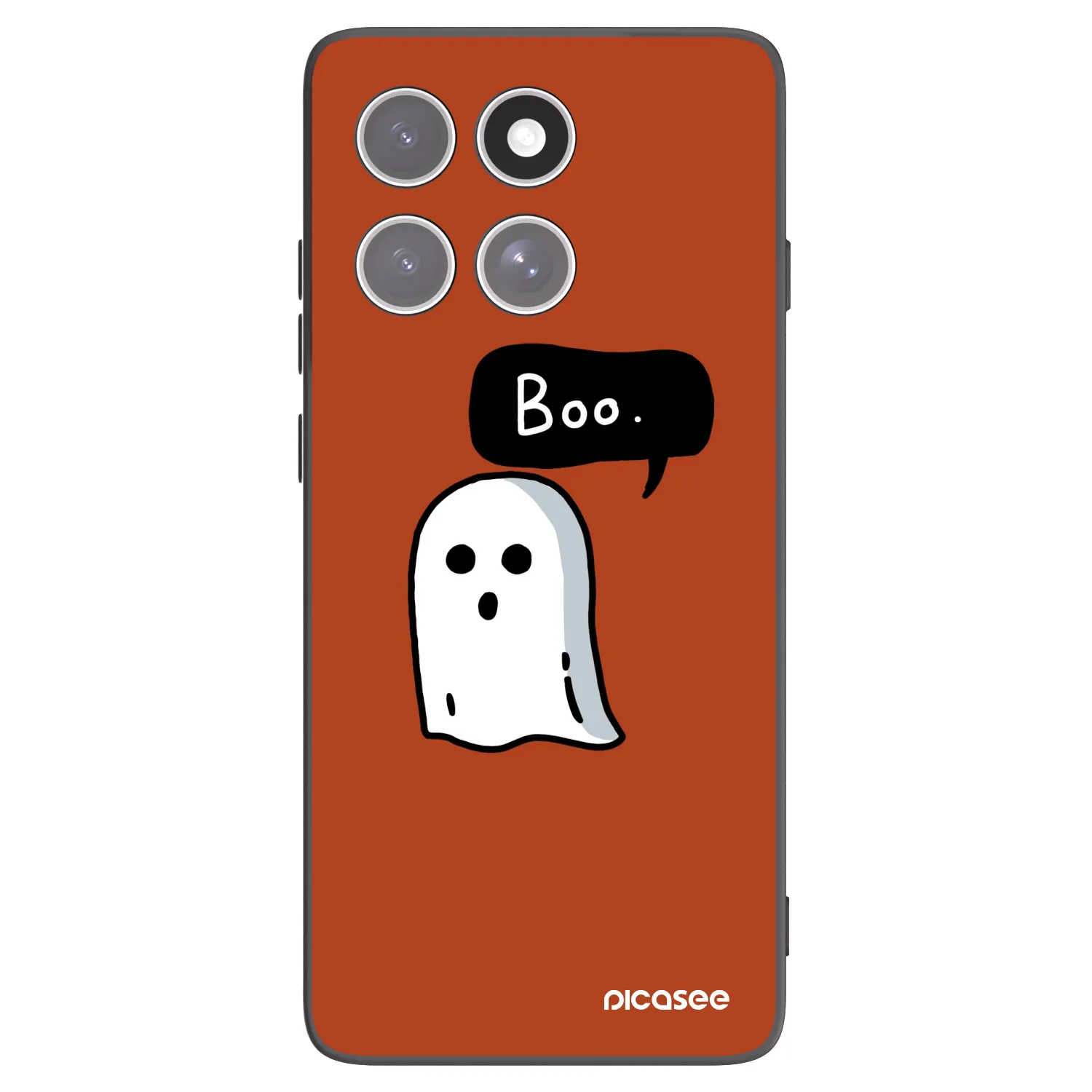 Picasee husă neagră din silicon pentru Motorola Edge 60 Pro - Boo