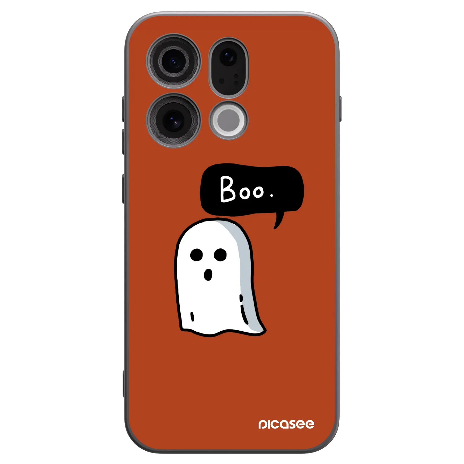 Picasee husă neagră din silicon pentru OPPO Find X9 - Boo