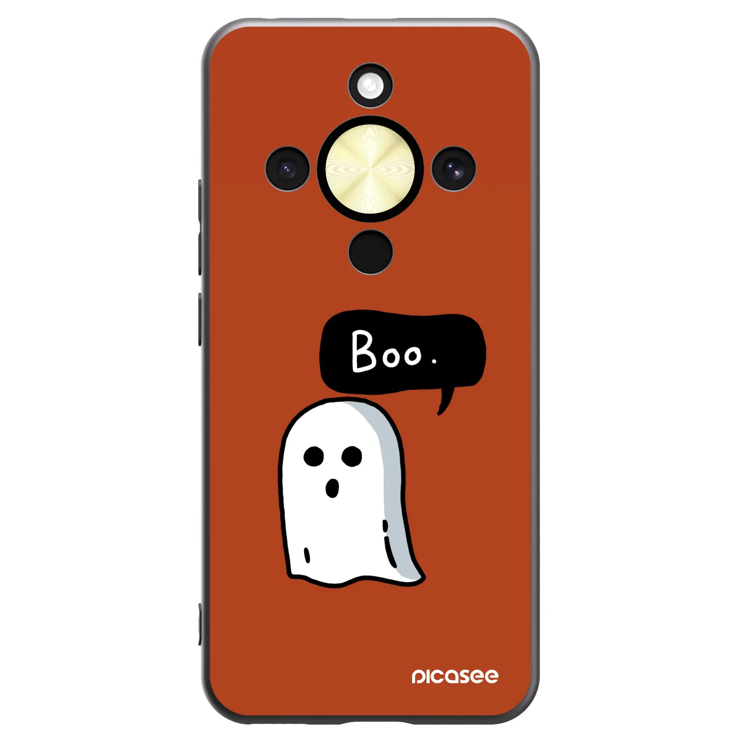 Picasee husă neagră din silicon pentru Honor Magic8 Lite 5G - Boo