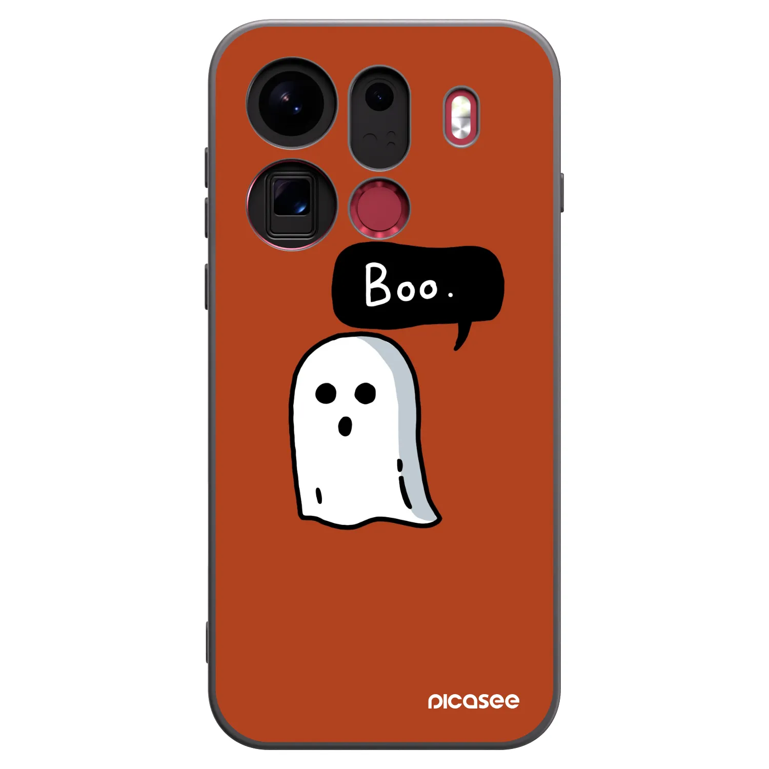 Picasee husă neagră din silicon pentru OPPO Find X9 Pro - Boo